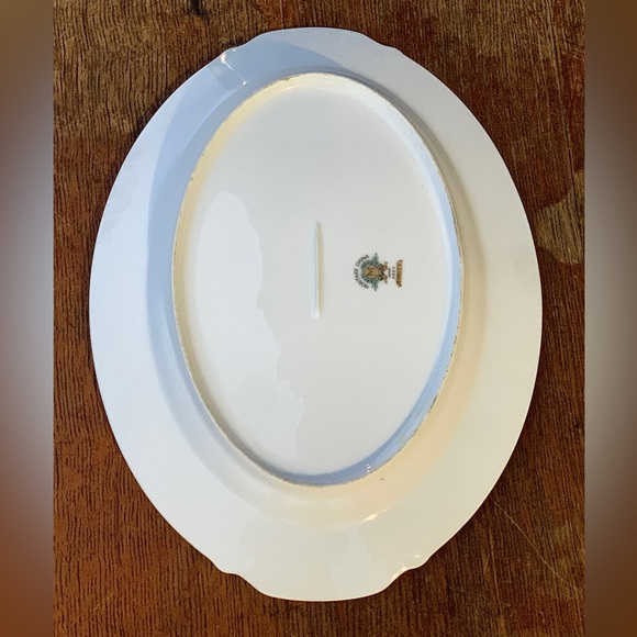 Vintage Discontinued Noritake DIMITY Gold Trim Lug Handled Oval Serving Plate - Picture 15 of 16